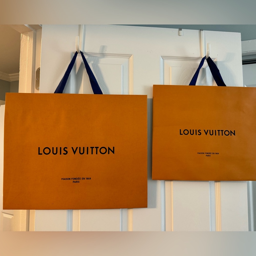 Lot 6 Designer Shopping Bags New Louis Vuitton Gucci and YSL Never Used